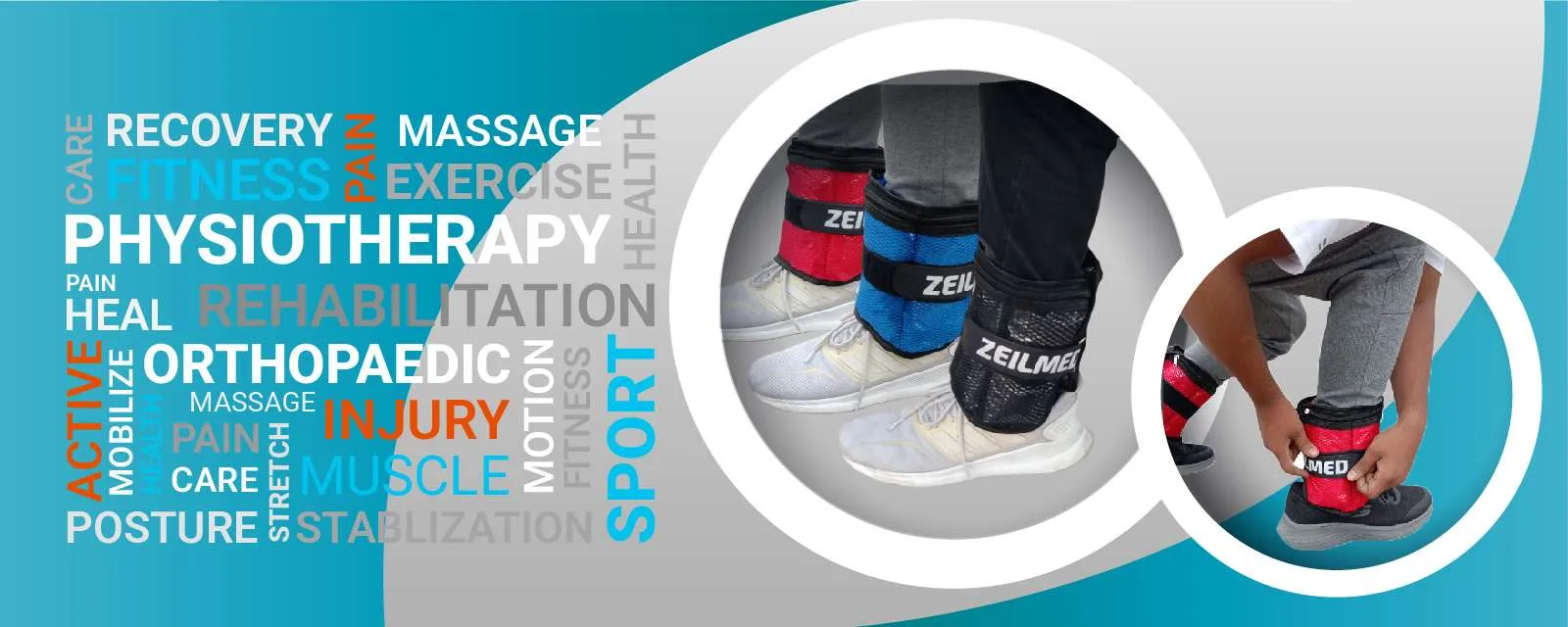 Zeilmed Adjustable Ankle Weight 4kg - Product Hero Banner