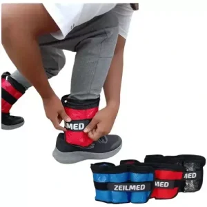 Demonstrating How to Wear adjustable Ankle Weight Zeilmed